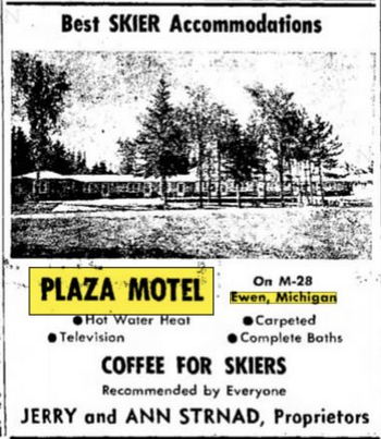 Plaza Motel - Nov 1966 Ad (newer photo)